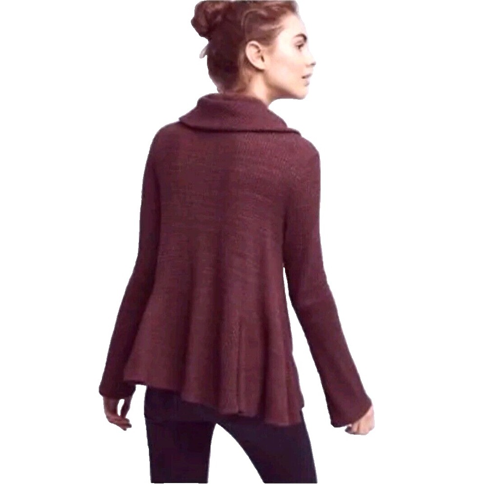Anthropologie Postmark Maurisa Thermal Waffle Knit Sweater Womens M Slouchy Boho
